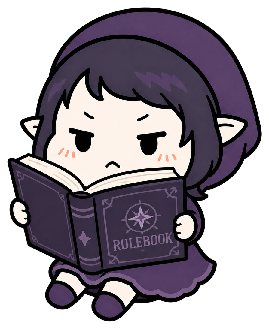 ルールブックを読むめんどいちゃん